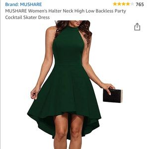 Emerald cocktail dress